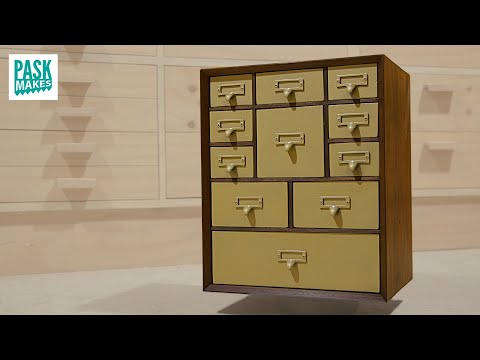 How to Make a Vintage Style Parts Organiser from Wood and Metal