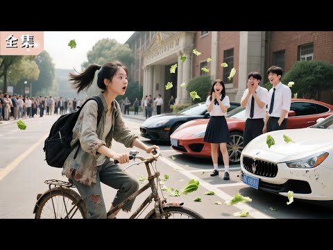 鄉下妹騎腳踏車上學被全校羞辱，沒人知她竟是億萬富豪親生女兒！身分曝光那刻，全場跪著喊千金！#打臉 #逆襲 #爽劇