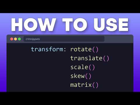 Master CSS Transform Property: Rotate, Scale, Translate & Skew Tutorial