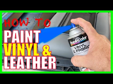 How To Paint or Dye Vinyl and Leather