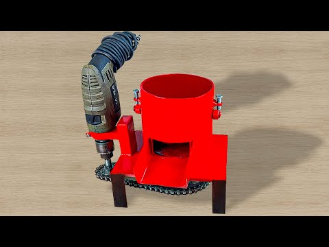 Method Of DIY Pellet Maker Using A Drill Machine / Homemade Food Pellet Press