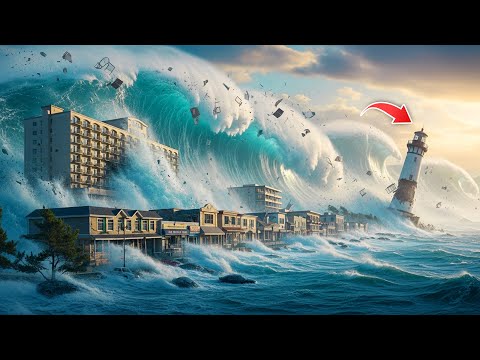 The Top 5 Biggest Tsunamis in the World 🌊  Shocking Real Footage & Untold Stories