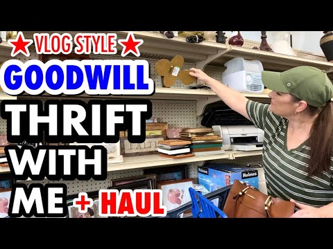 Goodwill THRIFT WITH ME + HAUL * THRIFT SHOPPING VLOG * homemade vanilla on the homestead