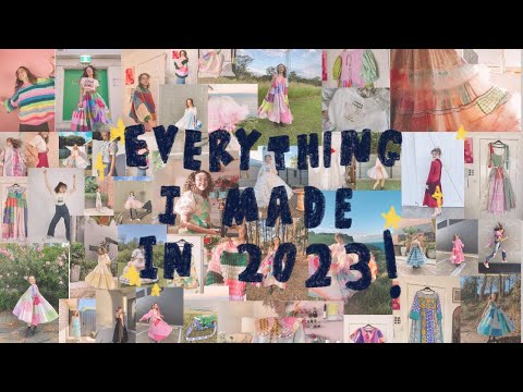 everything I made in 2023! (sewing full time)