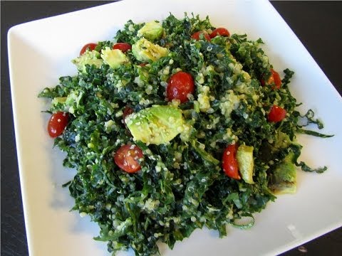 Kale Salad with Citrus Avocado Dressing