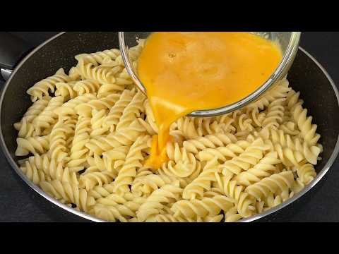 Eier mit Nudeln mischen! Ich koche es jeden Tag! Schnell und einfach!