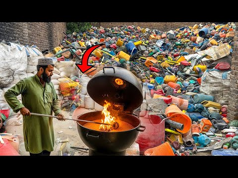 Process of Recycling Massive Plastic Scrap In Factory | How Large PVC Pipe Are Made | Inside Factory