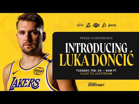 Luka Dončić Lakers Introductory Press Conference