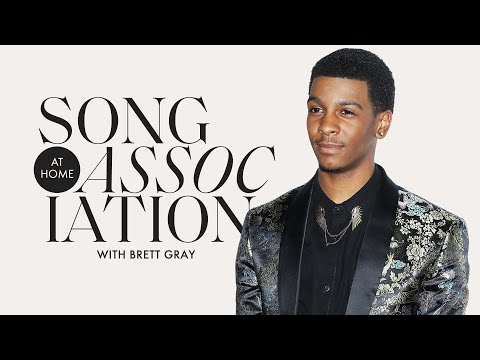 Brett Gray Sings Usher, Bruno Mars, and "Baby Blue" in a Game of Song Association | ELLE