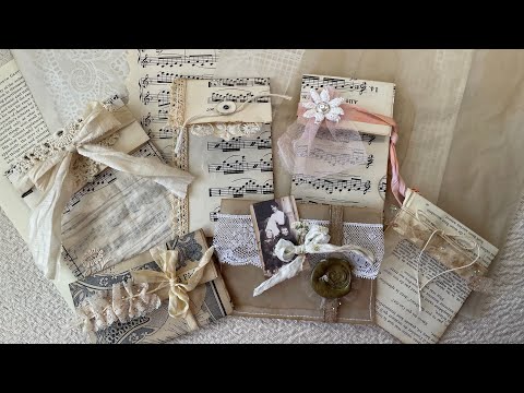 Quick & Easy Pocket Envelopes Using One Page! So stinkin’ cute! For junk journals, gift cards, etc.!