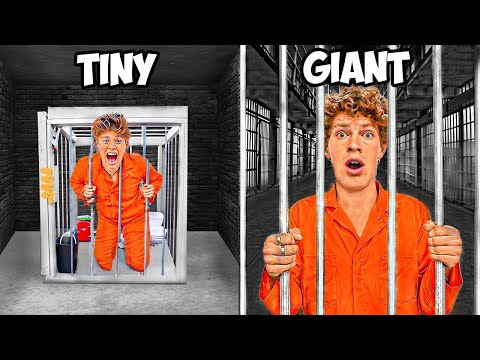 TINY VS GIANT PRISON CHALLENGE!!