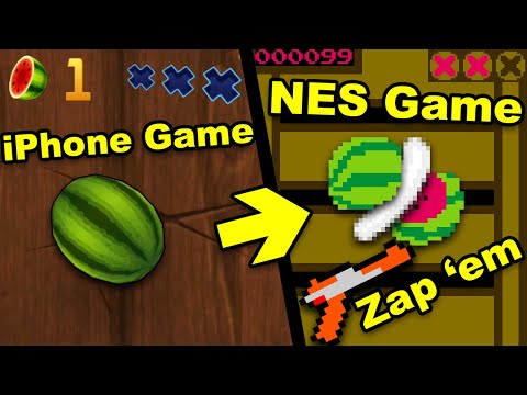 Turning Fruit Ninja Into a REAL 8-Bit NES Game