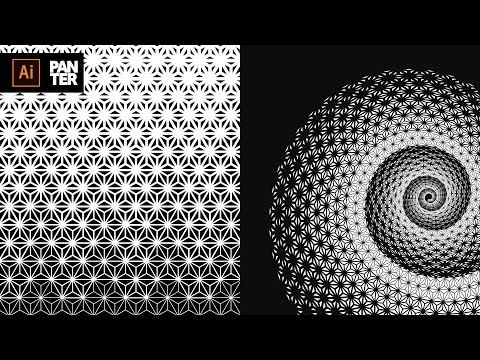 How to Design Halftone Pattern in Spiral | Adobe Illustrator Tutorial