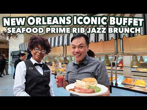 Iconic New Orleans Buffet | Creole Seafood Prime Rib Jazz Brunch at The Court of Two Sisters