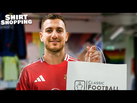 Diogo Dalot Shops For RETRO Football Shirts - Shirt Shopping