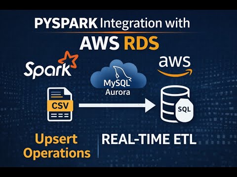 PySpark Integration with AWS RDS Relatime Usecase, AWS RDS Integrations with PySpark (Local for AWS)