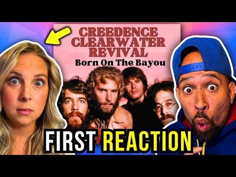 Wife's FIRST time REACTION to Creedence Clearwater Revival - Born On The Bayou!