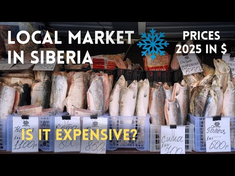 Typical Russian Market in Siberia 🇷🇺 Life in a small city in Russia