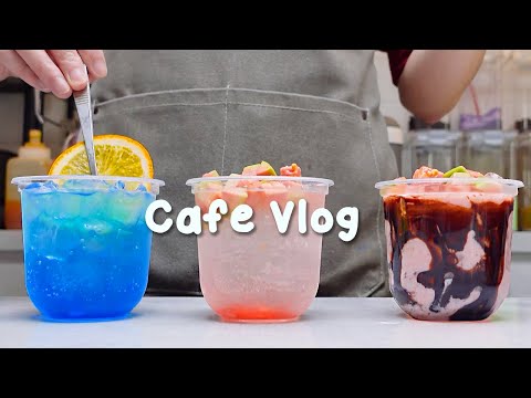 🍬맛있는 음료와 함께 주말을 즐기세요!🌸지치고 힘들 땐 음료 ASMR로 힐링해요/카페브이로그/30 mins Cafe Vlog/ASMR/Tasty Coffee