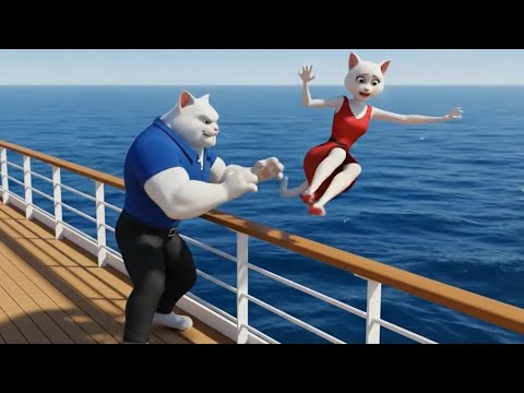 🐱😱The betrayal of father cat and the revenge of cute kitten💪| Cat Ai Story #catsory #cat #animation
