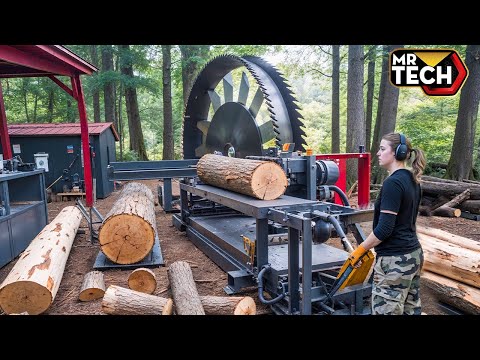 25 Mind-Blowing Firewood Processing Machines in Action! | Homemade Modern Chainsaw Machines #11