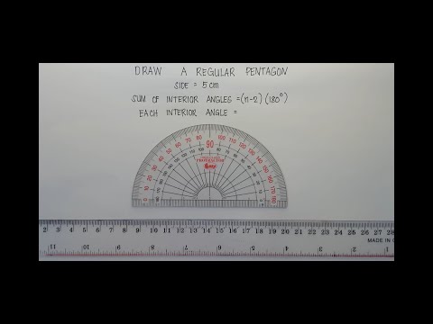 How to Draw a Regular Pentagon - Using the Protractor and Ruler | Matatag Curriculum | Grade 7 |
