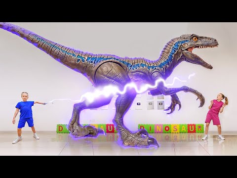 Huge Real Dinosaurs in Our Room | Amazing Adventures with Vania Mania Kids