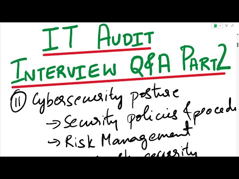 IT Audit Interview Questions and Answers | Part 2 | IT Auditing | IT Auditors | Internal IT Audit