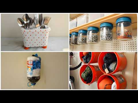 IDEIAS CRIATIVAS PARA ORGANIZAR A CASA COM MATERIAIS REAPROVEITADOS