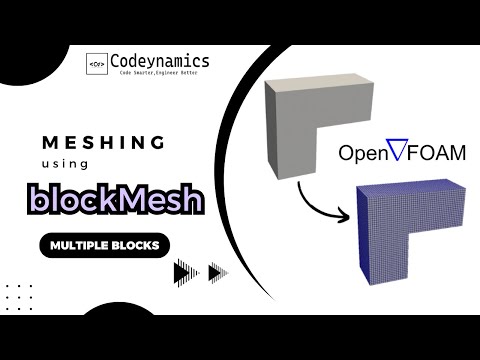 blockMesh Multiple Blocks Tutorial | OpenFOAM | English