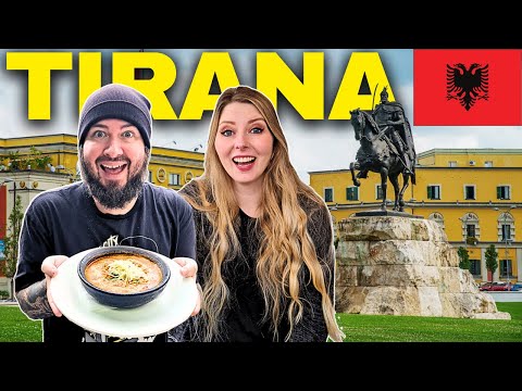 First Impressions of TIRANA, ALBANIA đŚđą - ALBANIAN FOOD completely SURPRISED us!