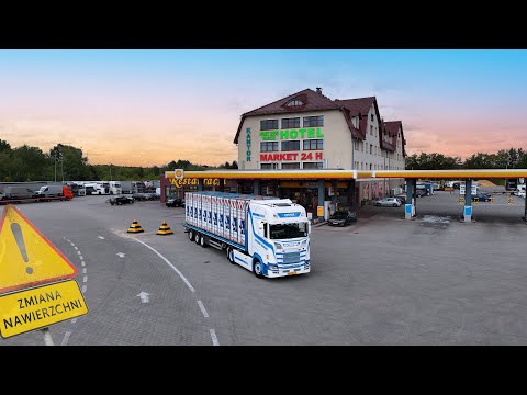 🇵🇱 Jadę do Polski😱! Exploring Poland on the way to Warsaw | Truckvlog | Scania S450 | Łódź Transport