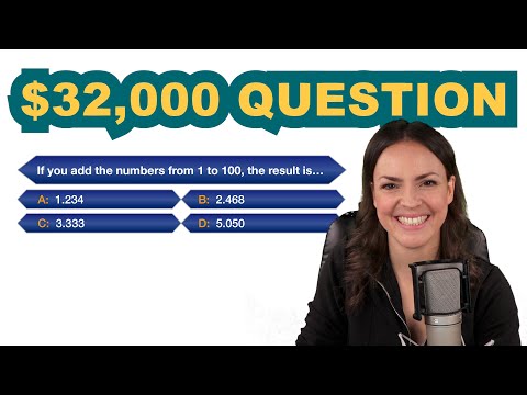 Who wants to be a MILLIONAIRE? – Math question