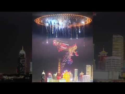 Unique fireworks display from China