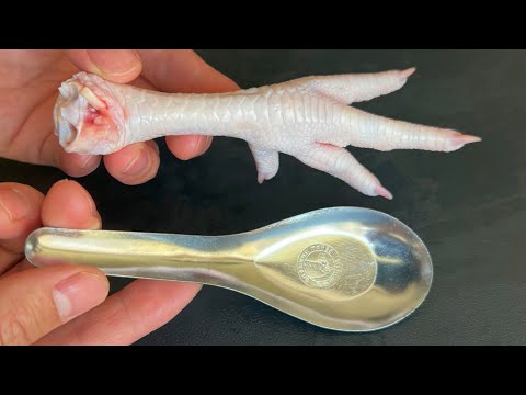 I just found out today that deboning chicken feet is as simple as a spoon. It is clean, fast