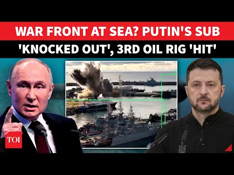 BOOM! Kyiv Shows Drones 'SMASHING' Russian Sub Armed With Kalibr Missiles | Historic 1st In War?