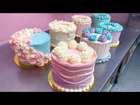 Satisfying Cake Decorating | [Unedited][No Talking][No Music]
