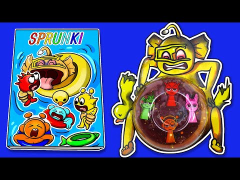 Making INCREDIBOX SPRUNKI Game Book 📚 (➕ Sprunki Bailey Horror Pregnant Squishy Surgery) DIY 소닉 테이프