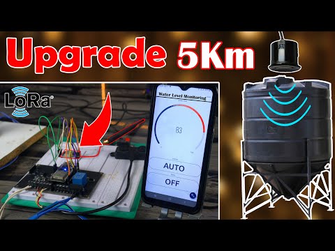 Wireless Water Level Indicator using LoRa and ESP32 Version 2, LoRa Gateway, Blynk