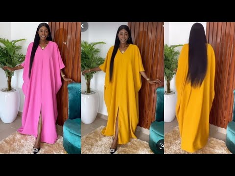How to cut and sew a Cowl Kaftan Dress