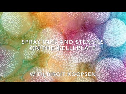 Spray Inks on the Gelli Arts® Printing Plate