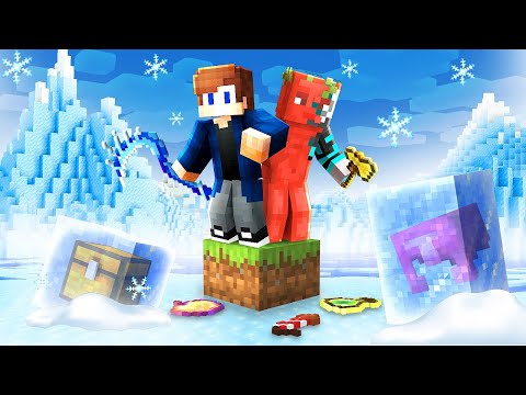 МАЙНКРАФТ, НО НА ОДНОМ БЛОКЕ В ЛЕДЯНОЙ ПУСТОШИ!
