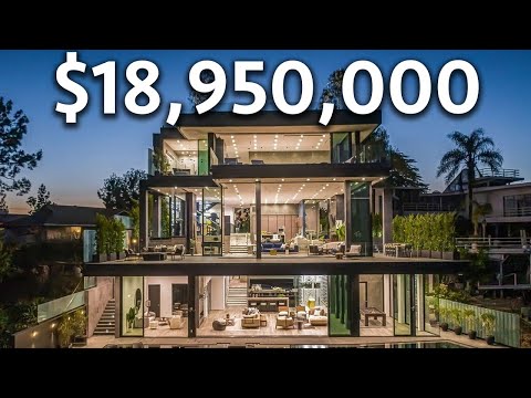 Touring an $18,950,000 BEL AIR Modern Mansion with Incredible Lake Views