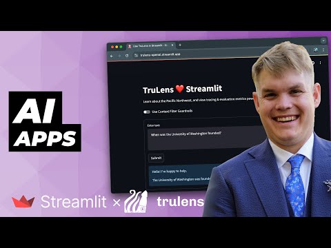 Building AI-powered apps with Streamlit and Trulens