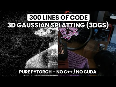 3D Gaussian Splatting | 3DGS Implementation from Scratch in PyTorch-Only
