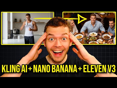 [EASY] Create Consistent Character Movies With Kling AI, Nano Banana, ElevenLabs V3, Lip Sync