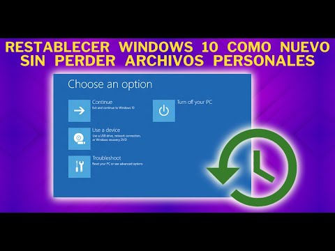 RESTABLECER WINDOWS 10 a su estado Original sin Borrar tus Archivos ni Formatear | SOPTECO