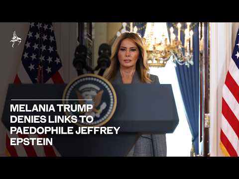Melania Trump denies links to paedophile Jeffrey Epstein in rare public statement