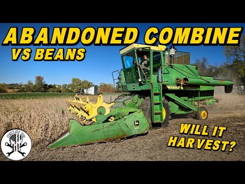 Can an ABANDONED COMBINE Harvest a Bean Field!?