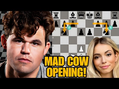 "Absolute Cinema!" || Magnus Carlsen SHOCKS Anna Cramling w/ "Cow Opening" Masterclass!